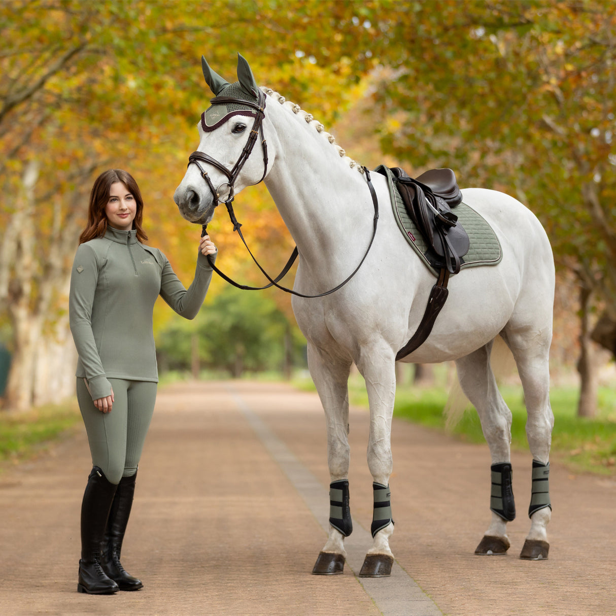 LeMieux Frances Quarter Zip Fleece Top