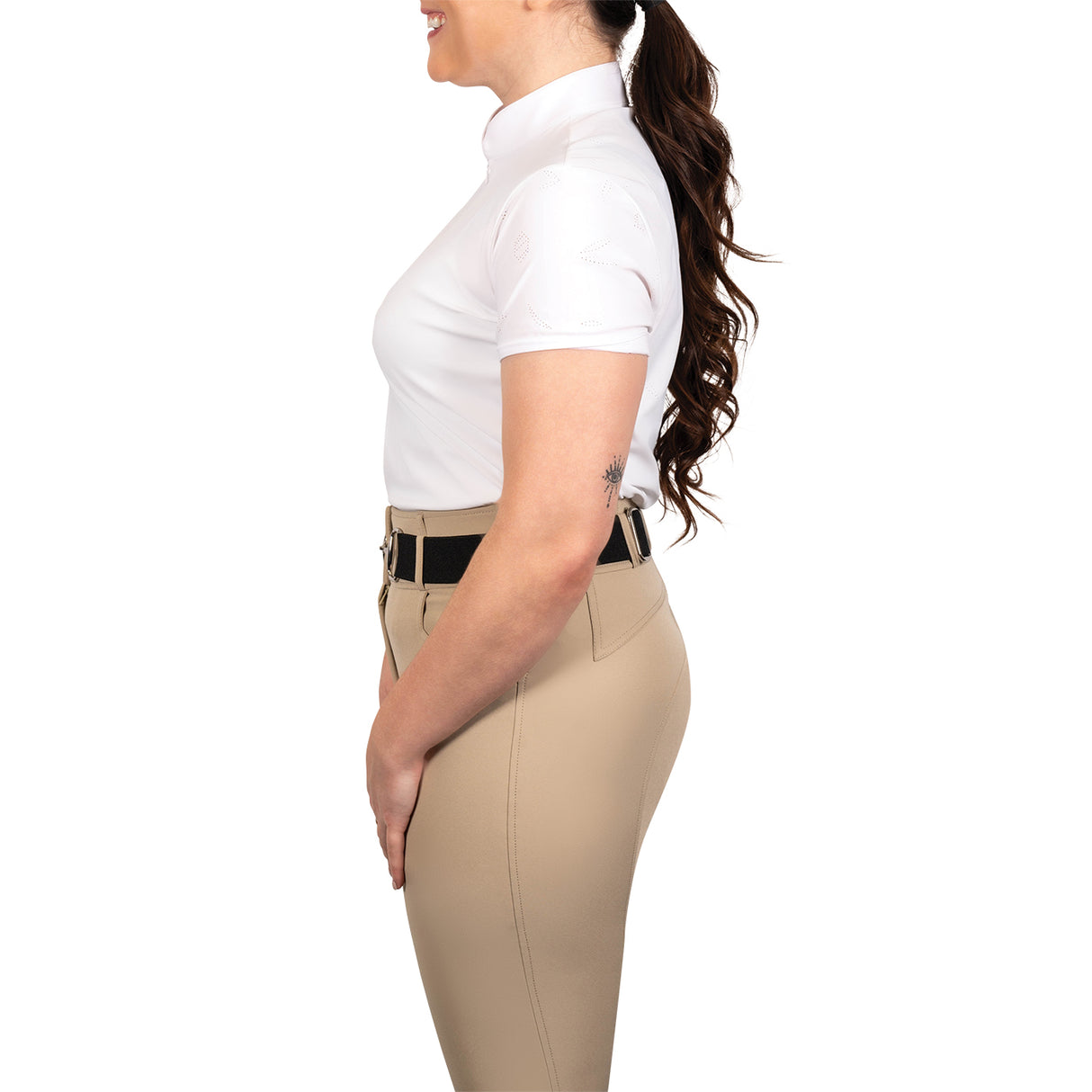 Chemise de concours à manches courtes Elation Platinum Stefania