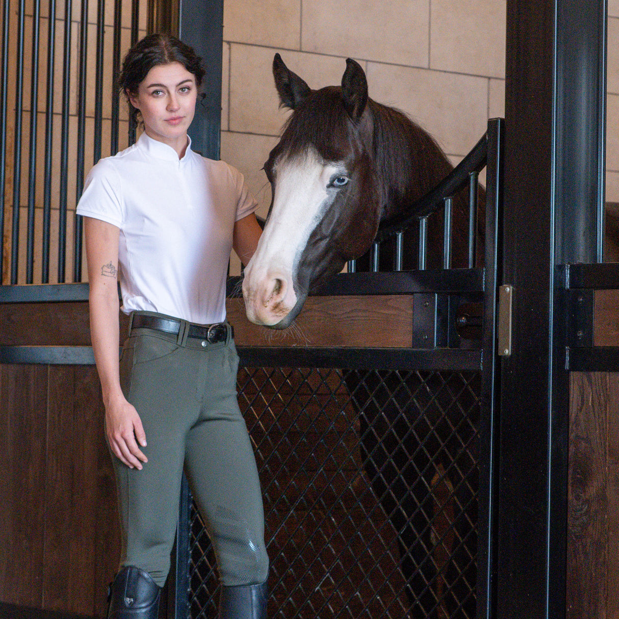 Chemise de concours à manches courtes Elation Platinum Stefania