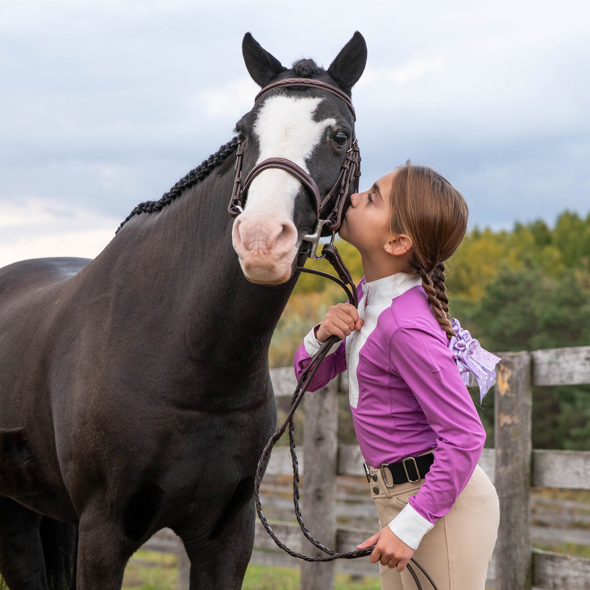 Chemise de concours à manches longues Elation Platinum Milano - Enfant