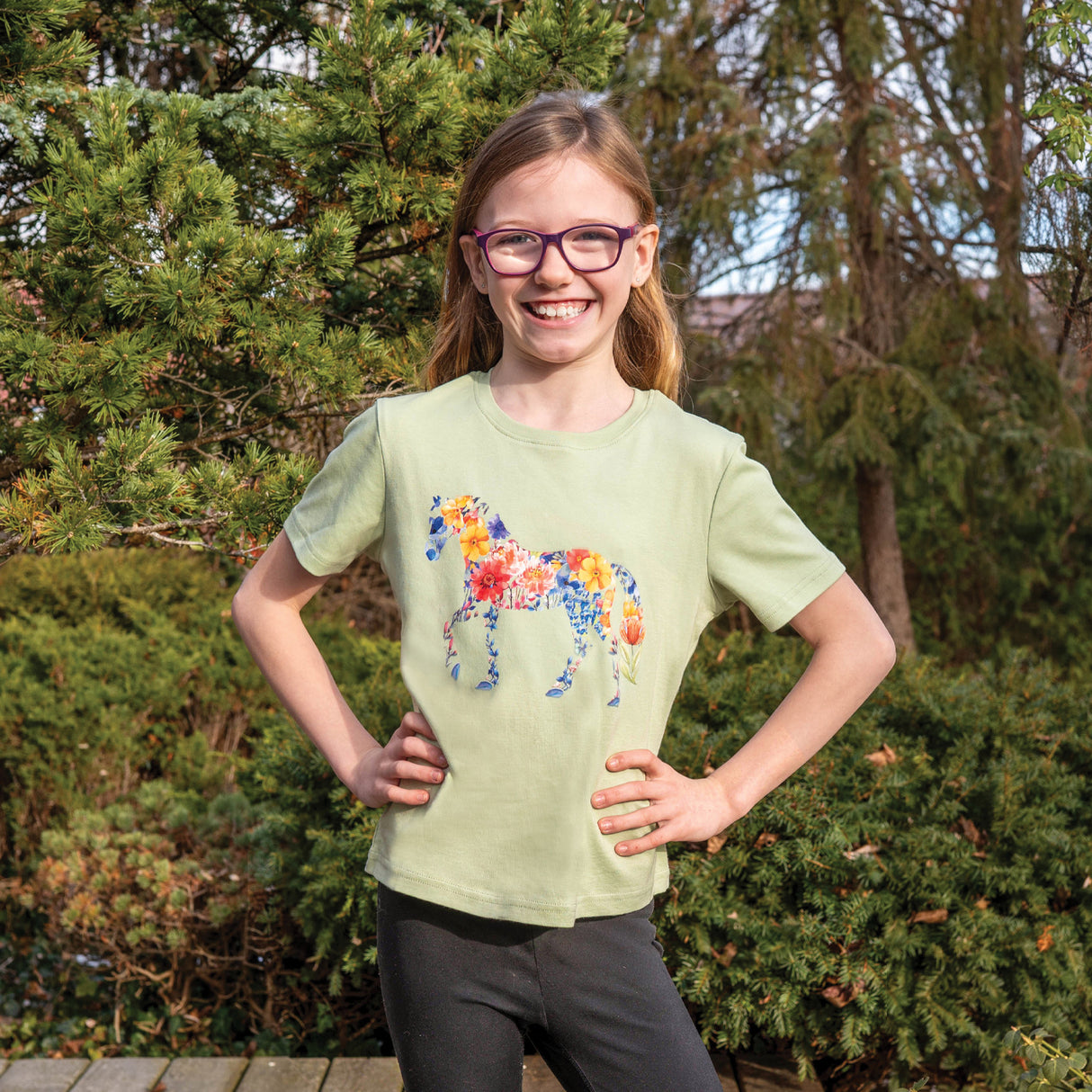 T-shirt à motif floral Aerion pour enfant