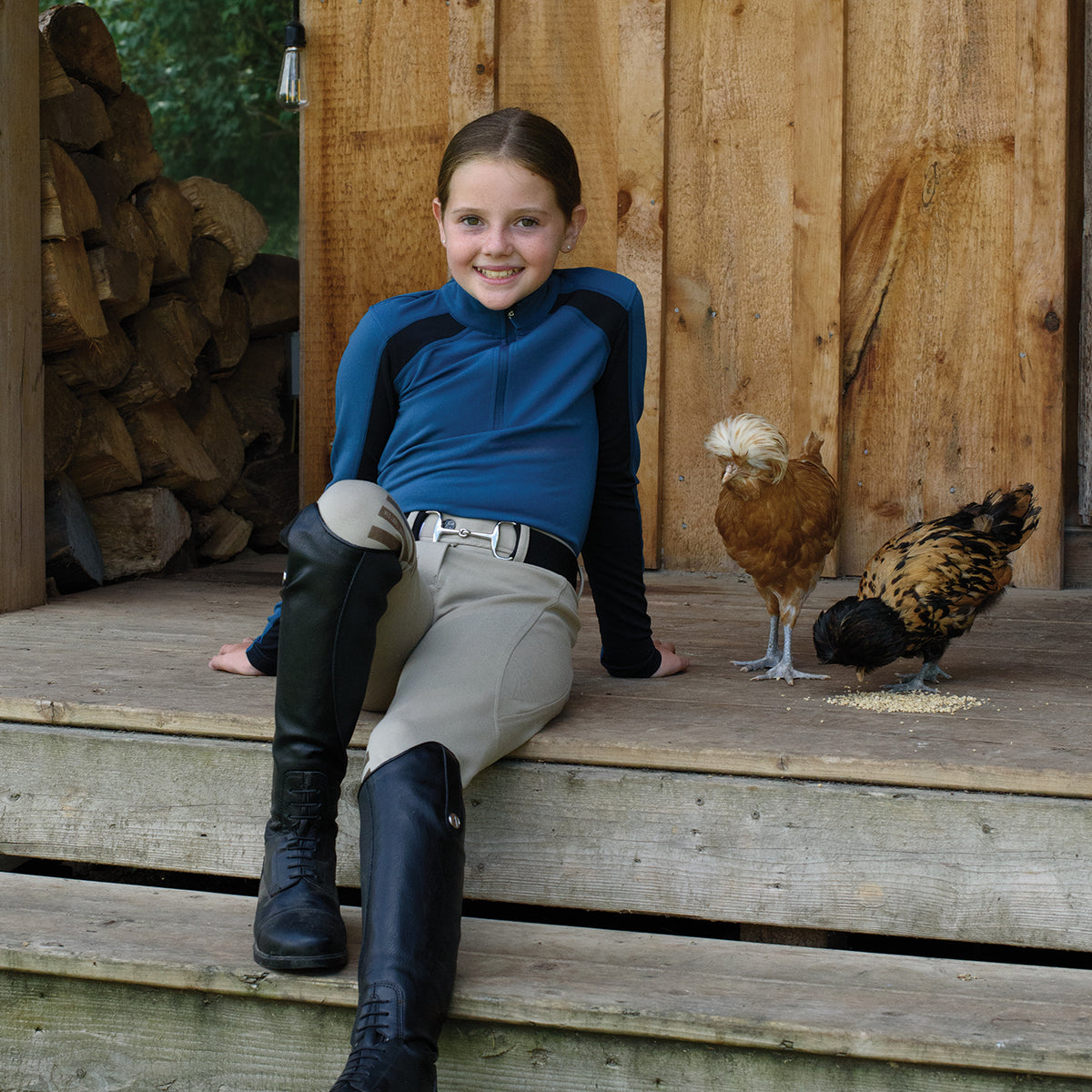 TemTeq Greer Fleece Lined Quarter Zip Top - Kids'