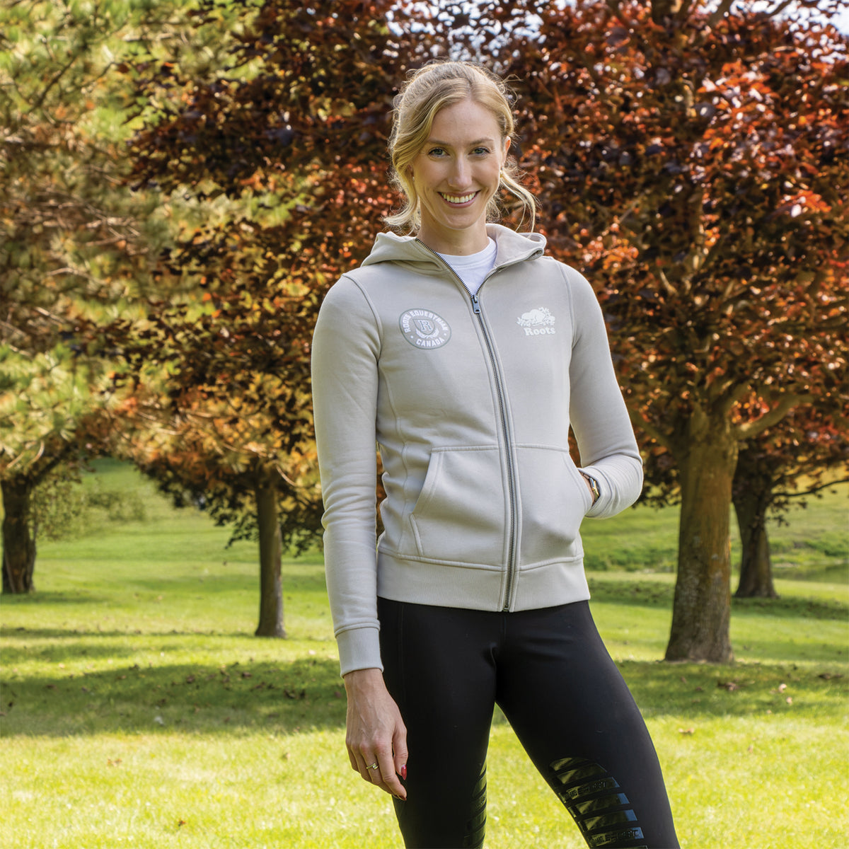 Sweat à capuche zippé Roots Equestrian Cooper Slim Fit