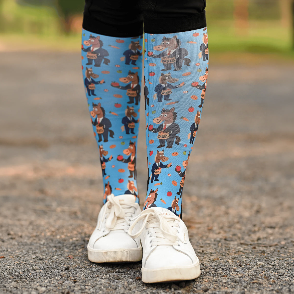 Dreamers & Schemers Pay Your Taxes Boot Socks