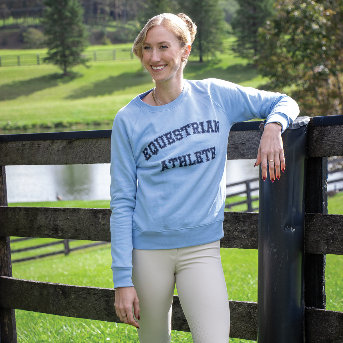 Sweat-shirt à col rond Aerion pour athlètes équestres