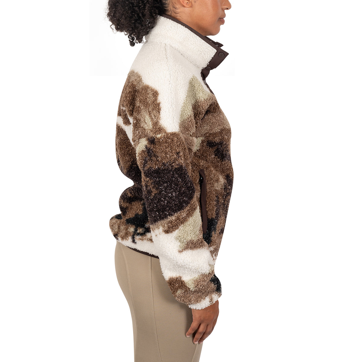 Pull Aerion en sherpa imprimé