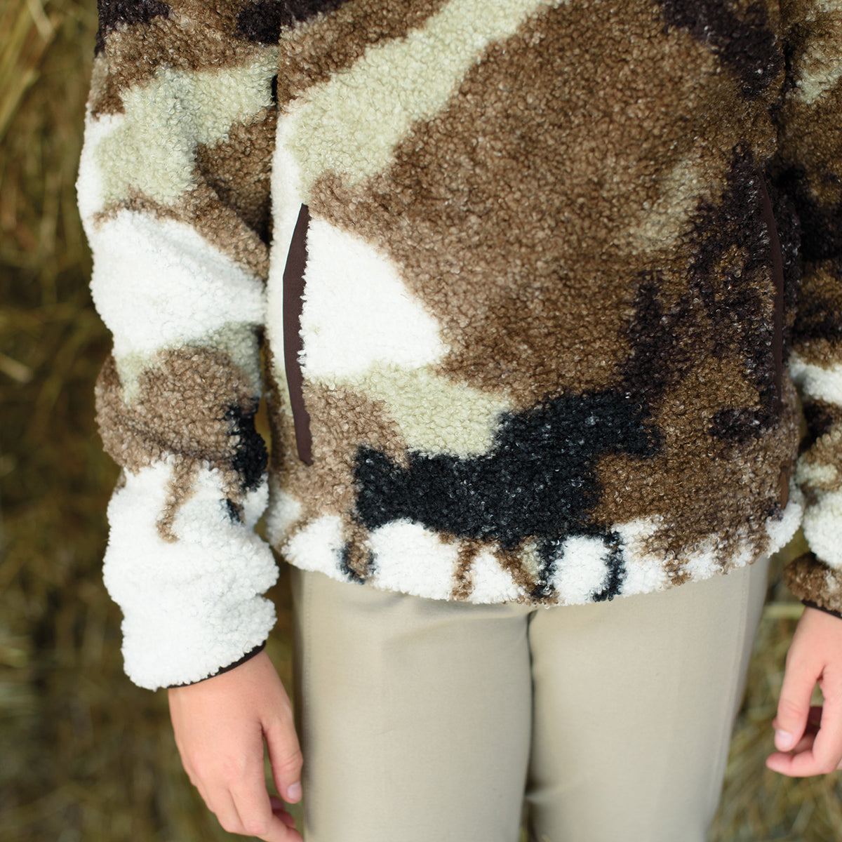 Aerion Printed Sherpa Pullover - Kids'