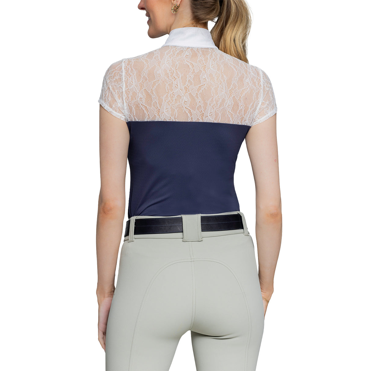 Chemise de concours Kastel Denmark à manches courtes et garniture en dentelle