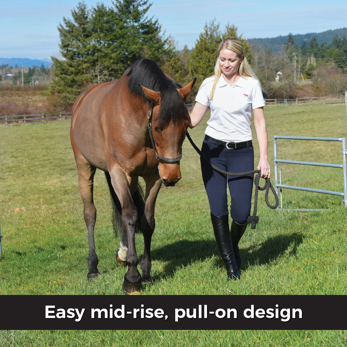 Pantalon d'équitation Elation Red Label Pull On