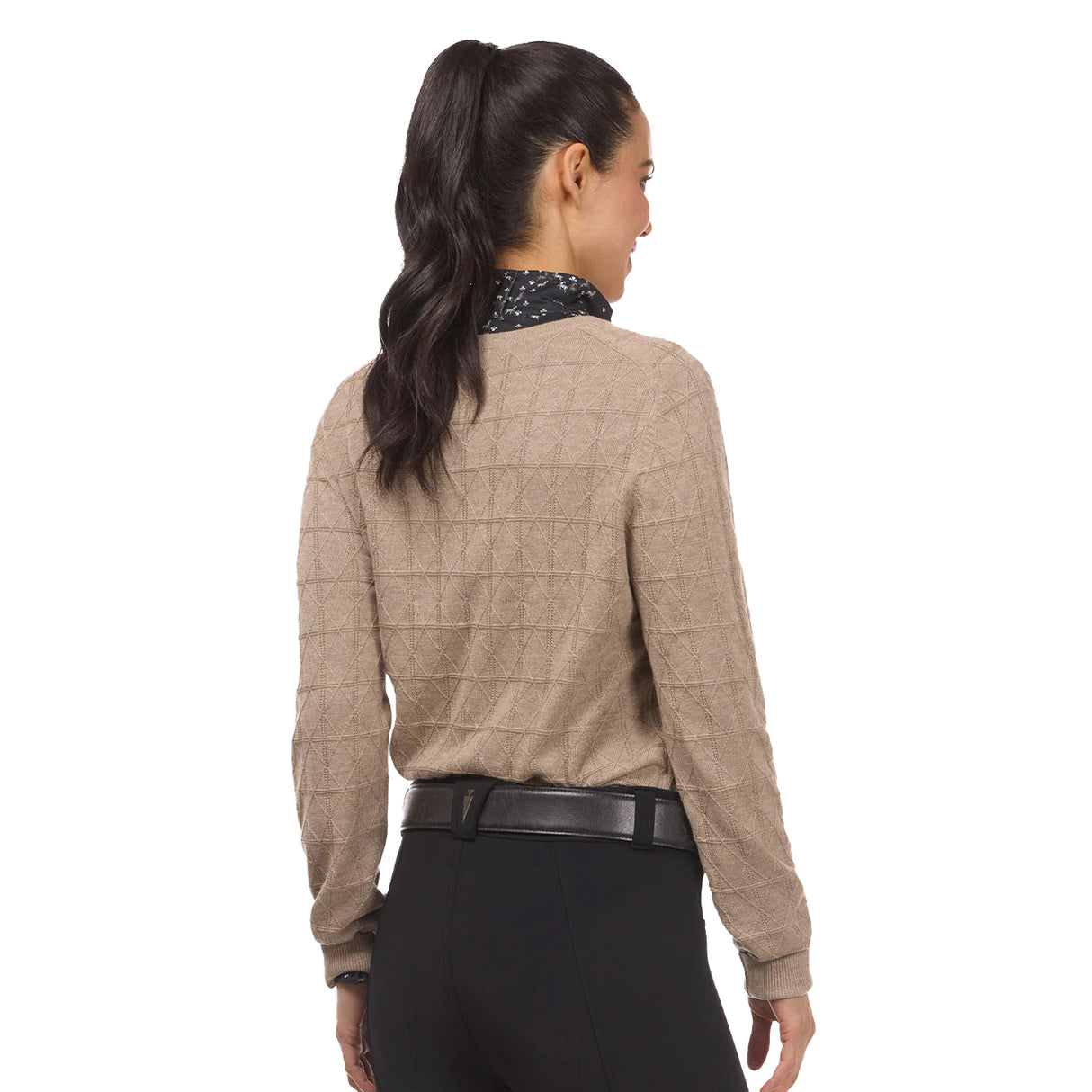 Pull ras du cou en diamant de Kerrits