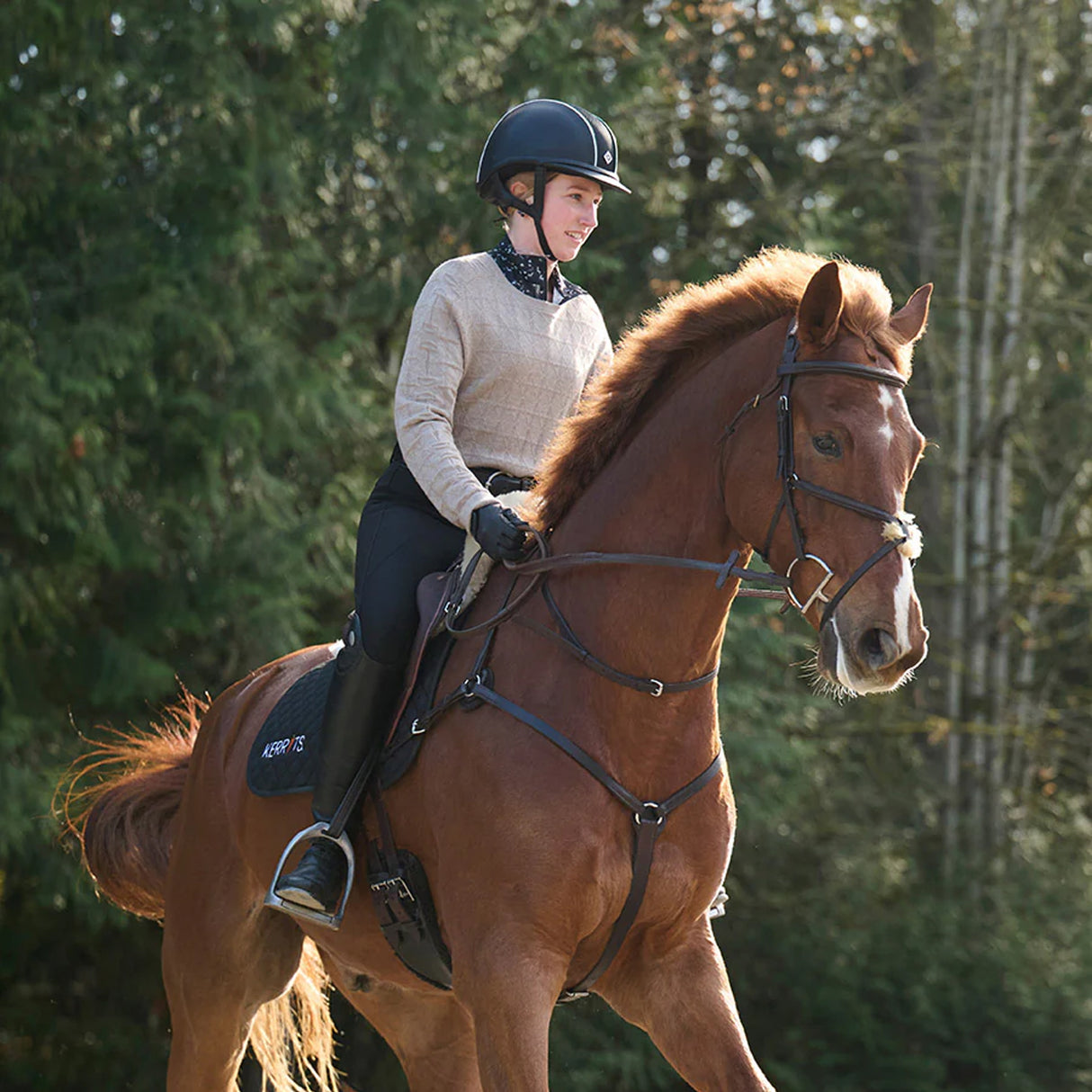 Pull ras du cou en diamant de Kerrits