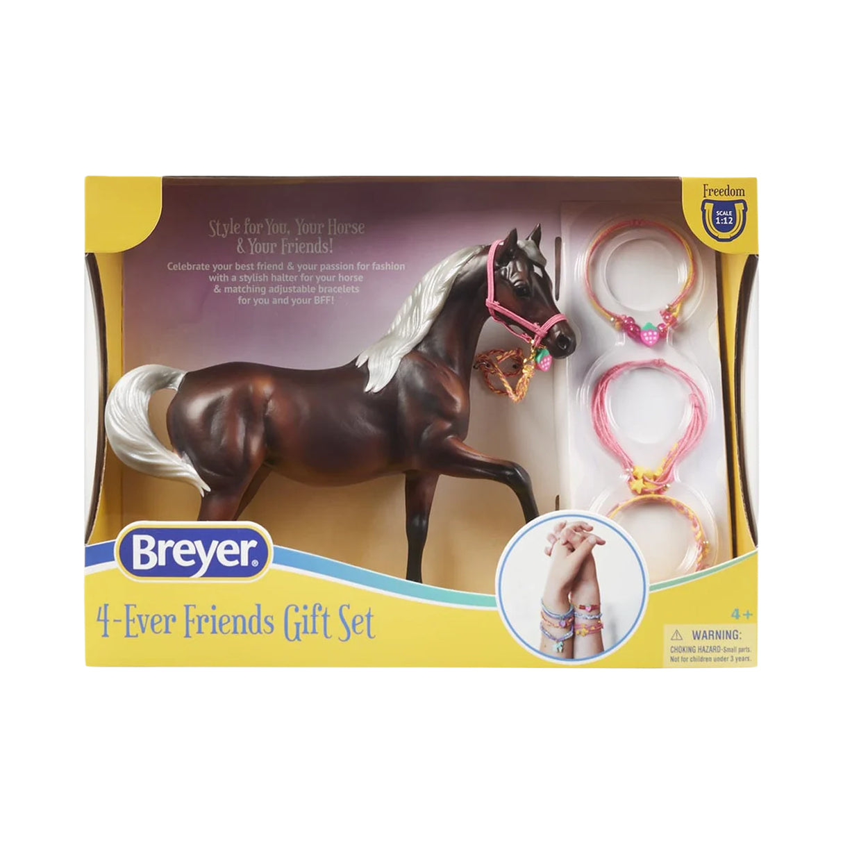 Coffret Breyer Freedom Series 4-Ever Friends Pink Perfection