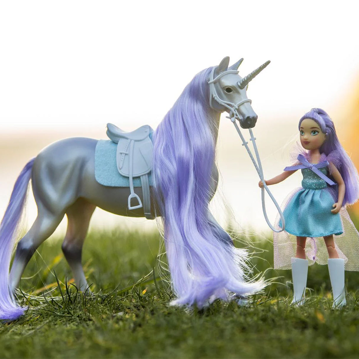 Breyer Freedom Series Twila & Moonstone Licorne et Cavalière Magiques