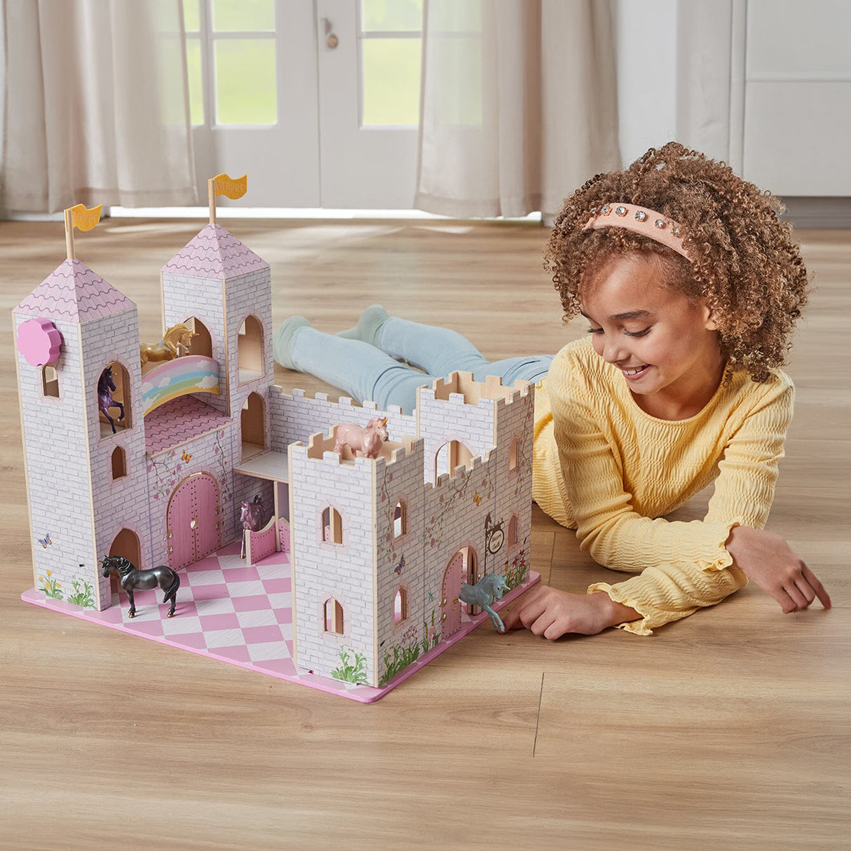 Château en bois Deluxe Breyer Stablemates Unicorn Magic