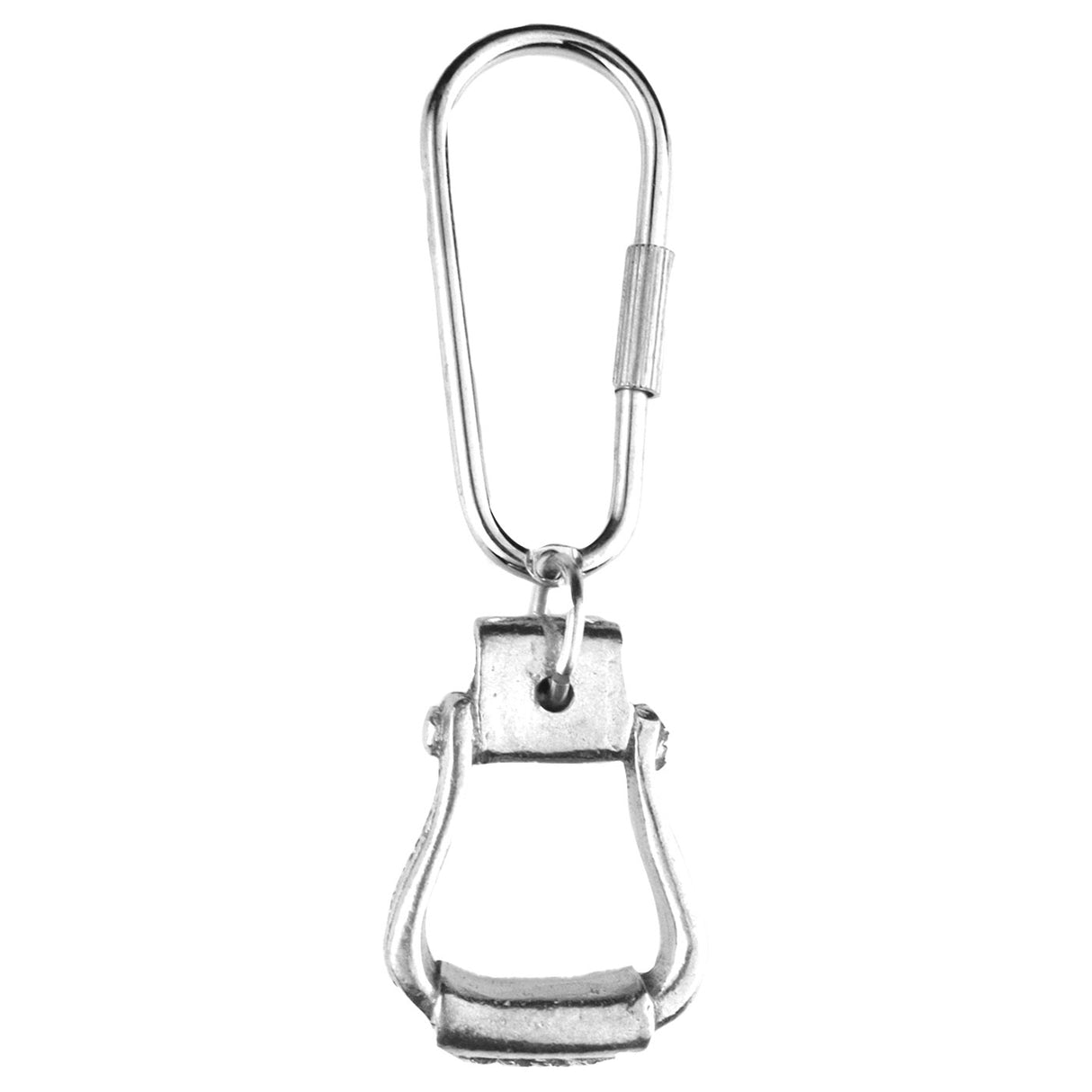 Loriece Pewter Western Stirrup Horse Keychain