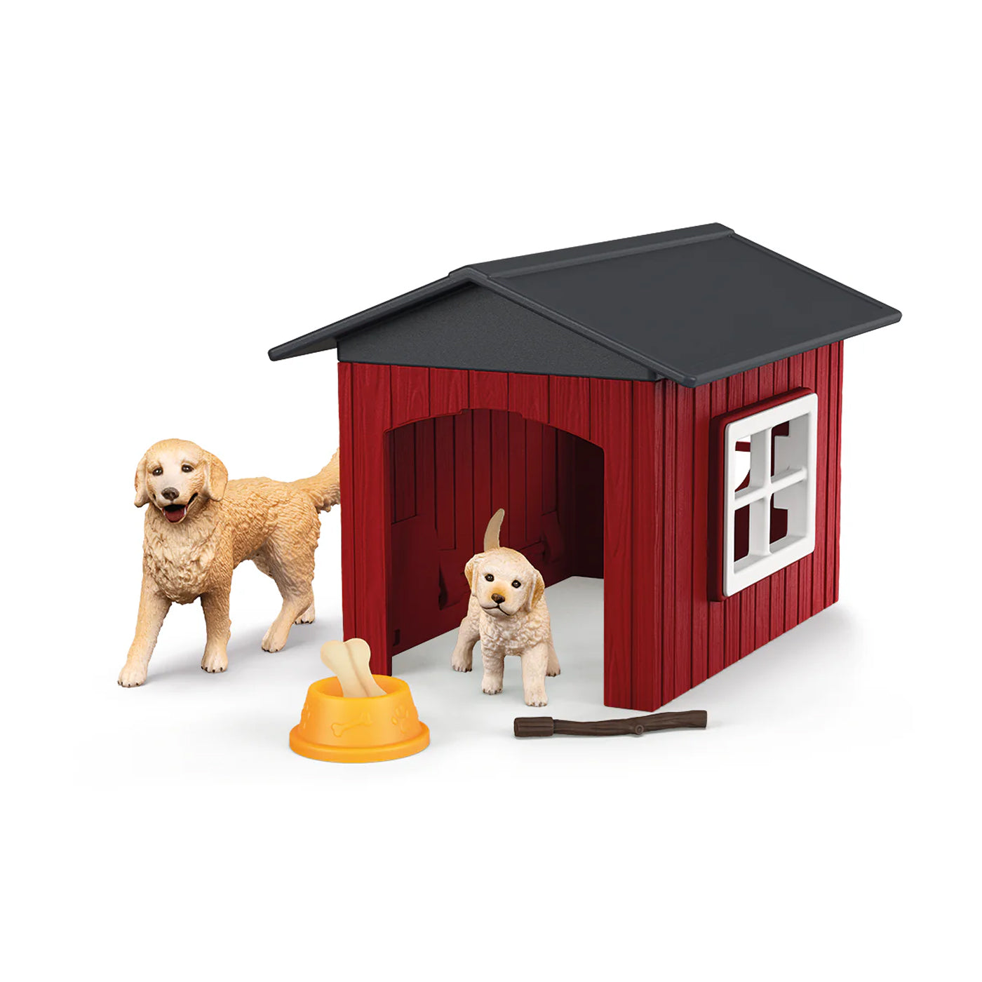 Chenil pour chiens Schleich Farm World avec Golden Retrievers