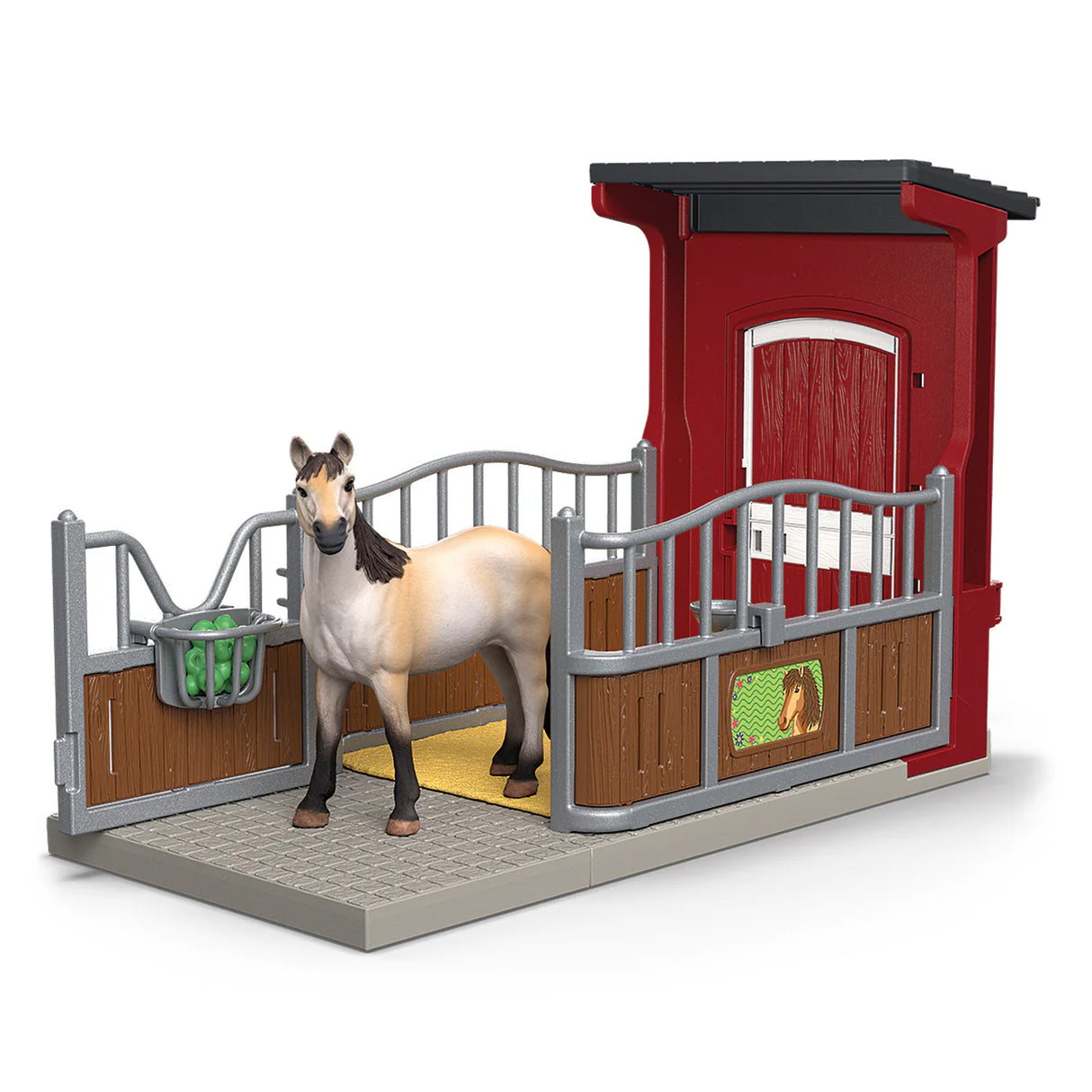 Schleich Farm World Boîte à poneys avec jument Mustang