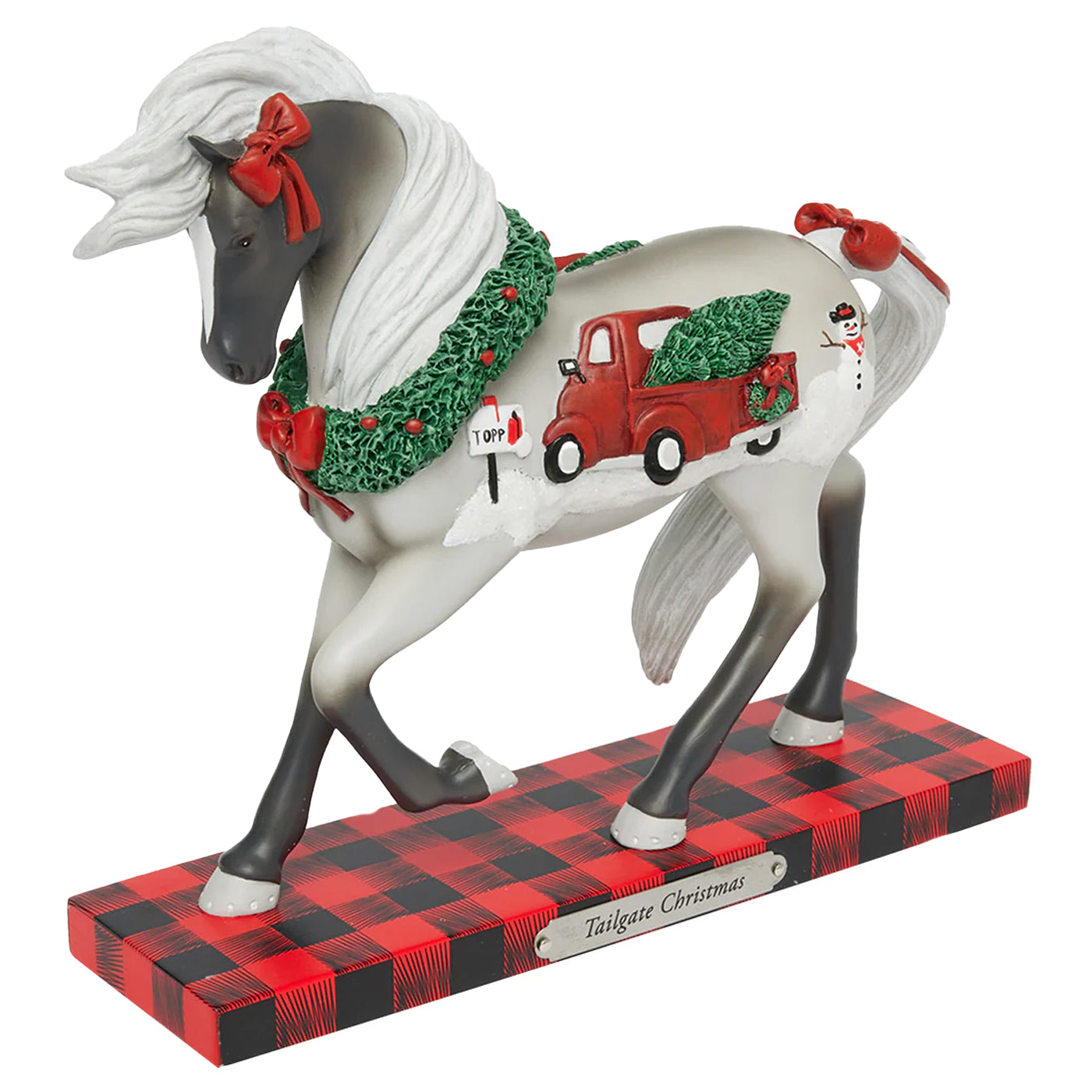 Trail of Painted Ponies Tailgate Christmas Figurine