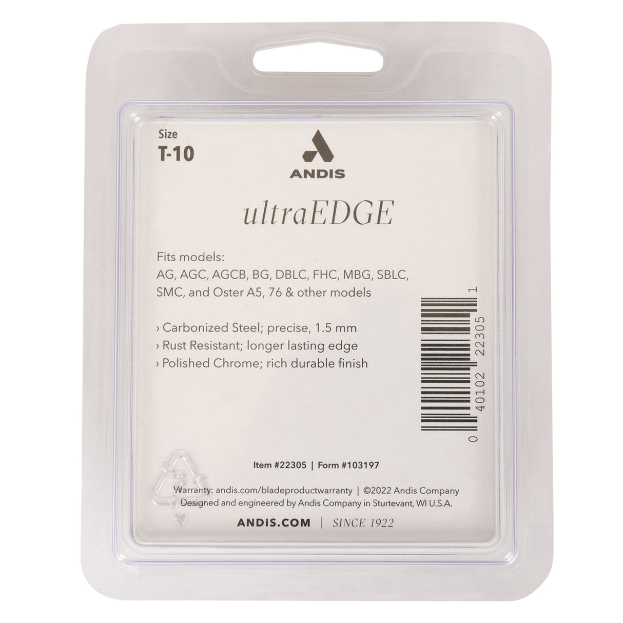 Andis Ultra Edge T10 Wide Blade