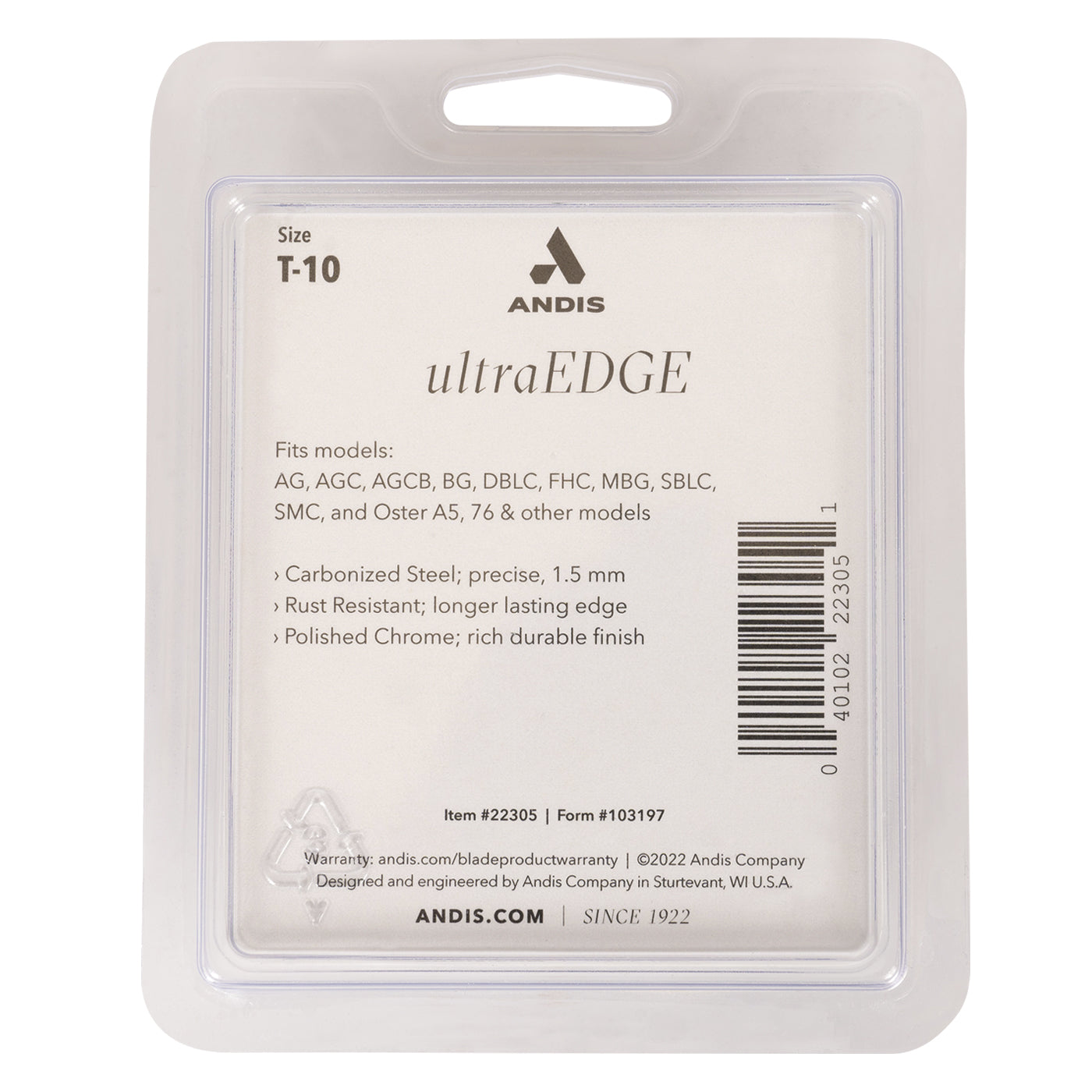 Andis Ultra Edge T10 Wide Blade
