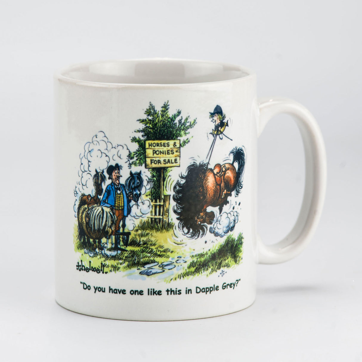 Tasse Thelwell gris pommelé
