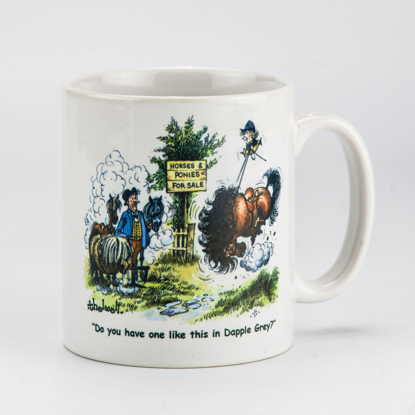 Tasse Thelwell gris pommelé
