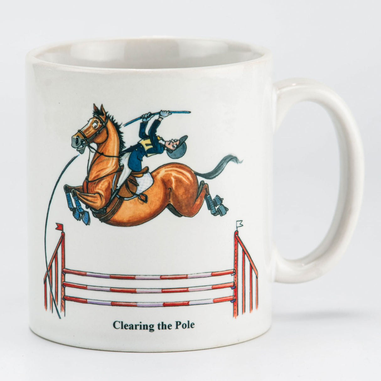 Bryn Parry dégageant la tasse de poteau