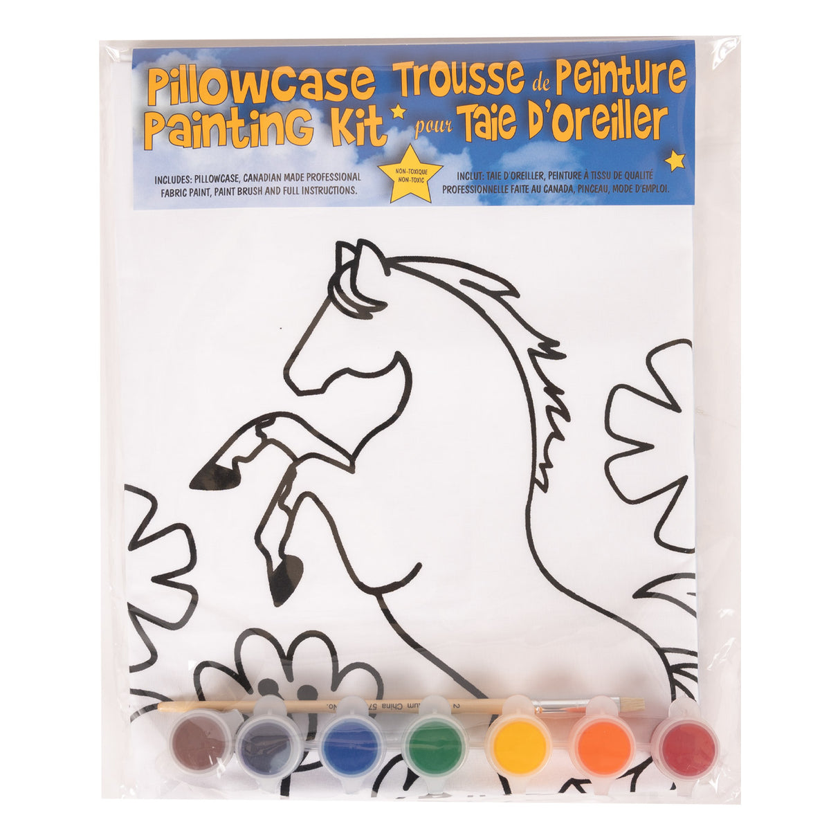 Taie d'oreiller peinte bricolage