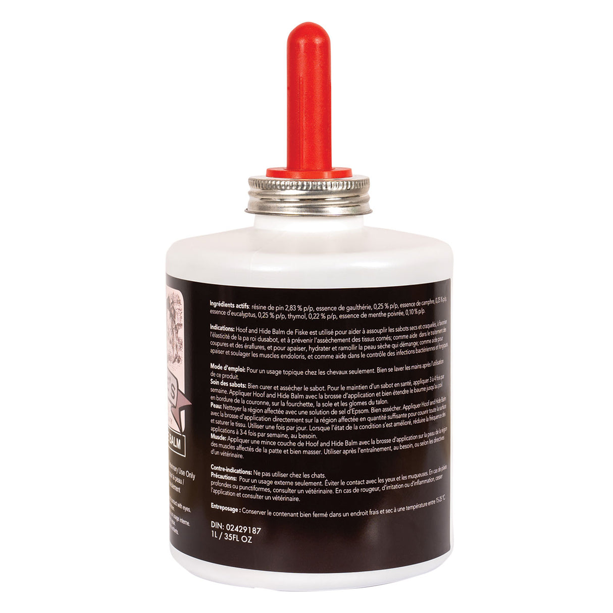 Fiske's Baume pour sabots et peaux avec brosse 1 L