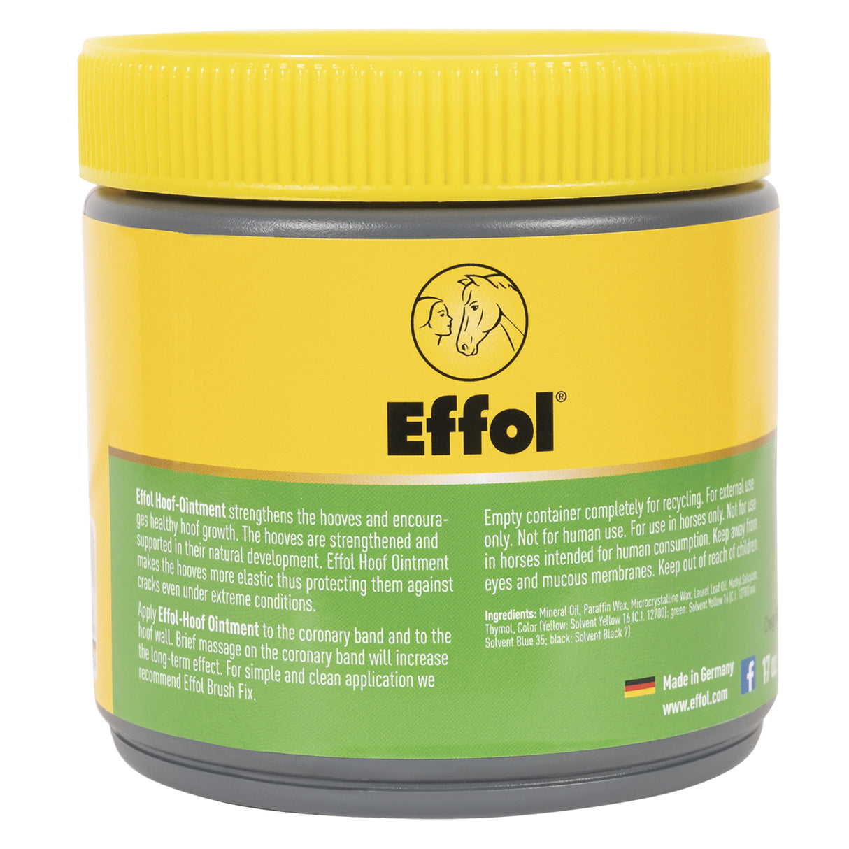 Pommade pour sabots Effol Jaune 500 ml