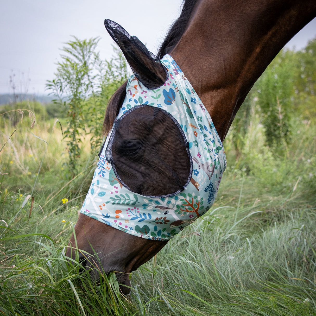 Masque anti-mouches Supra en Lycra avec ouverture pour la mèche