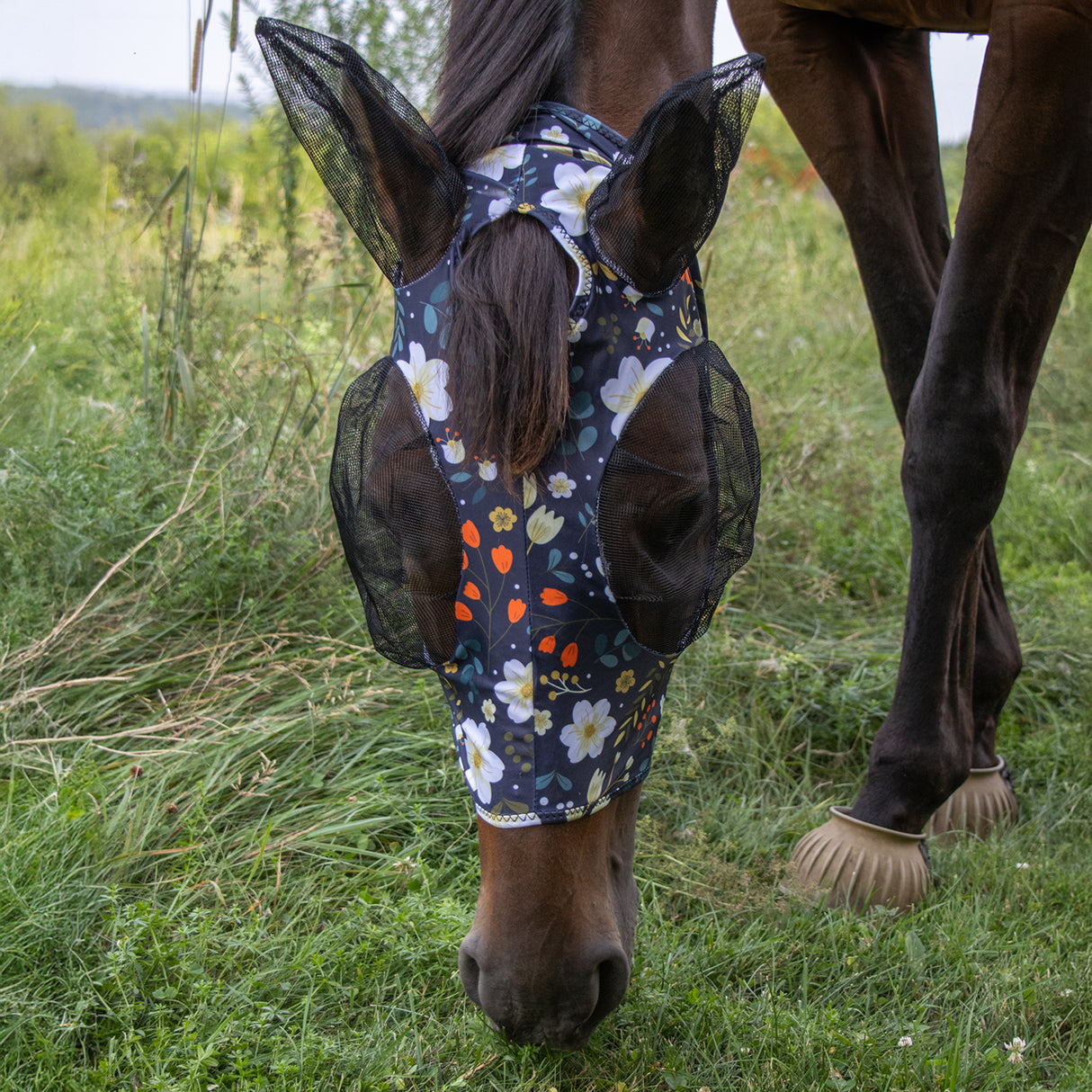 Masque anti-mouches Supra en Lycra avec ouverture pour la mèche