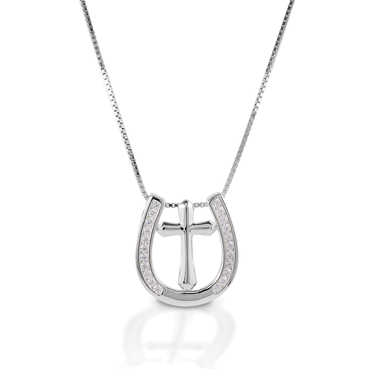 Kelly Herd Small Horseshoe Cross Necklace