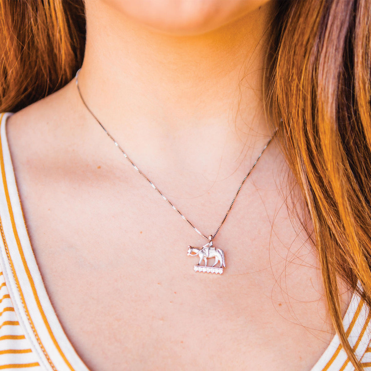 Pendentif petit cheval de plaisance western Kelly Herd