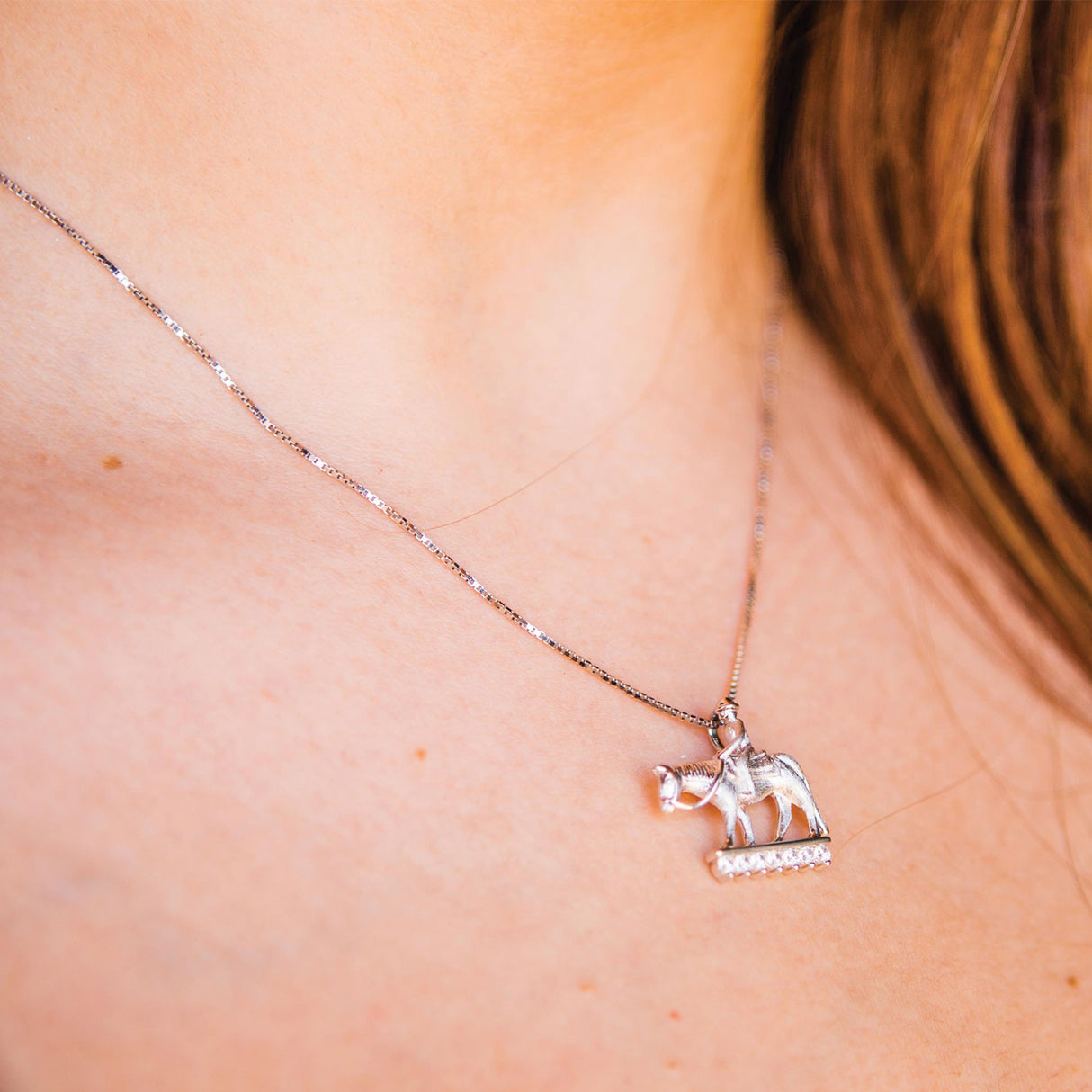 Pendentif petit cheval de plaisance western Kelly Herd