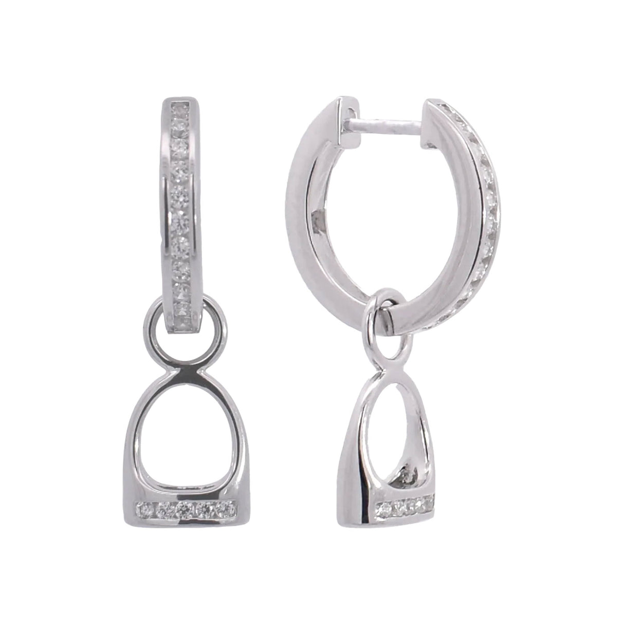 Boucles d'oreilles à étrier anglais suspendues Kelly Herd