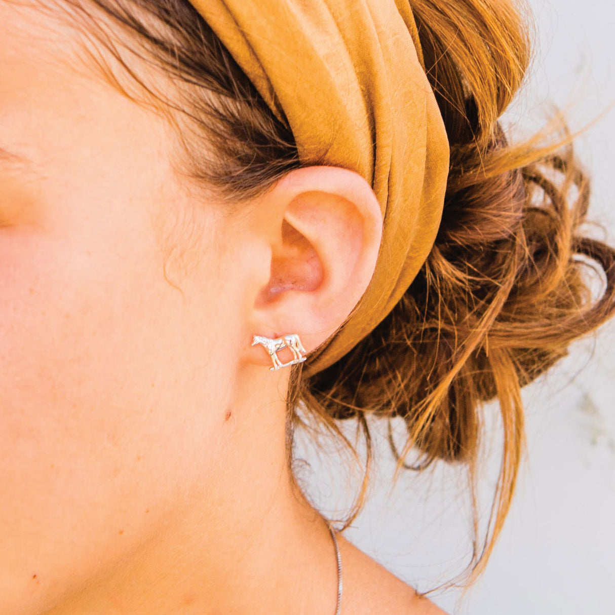 Boucles d'oreilles cheval licou Kelly Herd