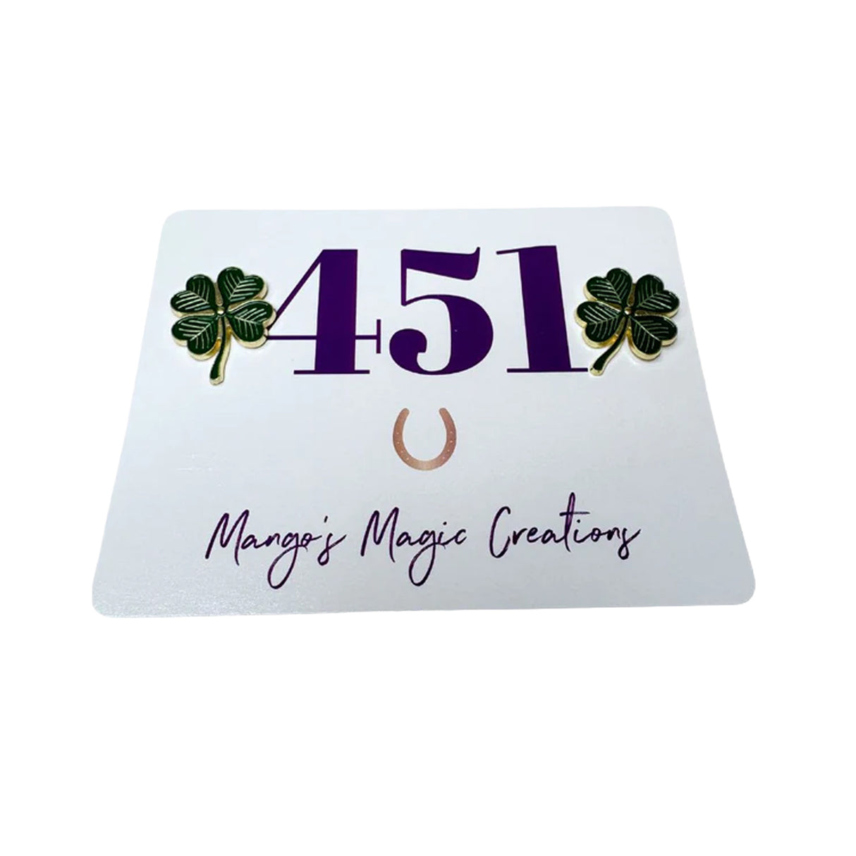 Épingles numérotées trèfle à 4 feuilles magiques de Mango