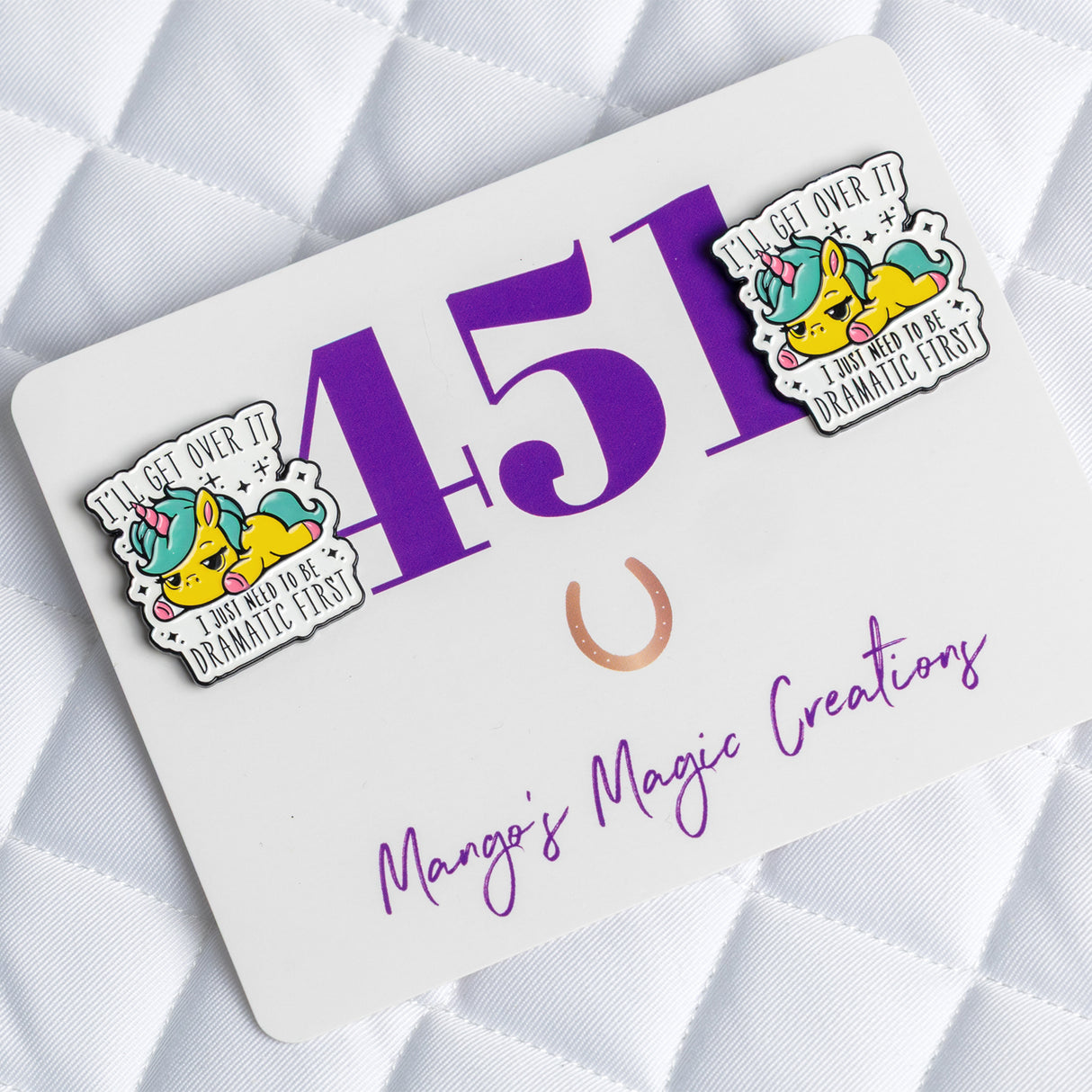 Épinglettes numérotées Licorne Magique de Mango