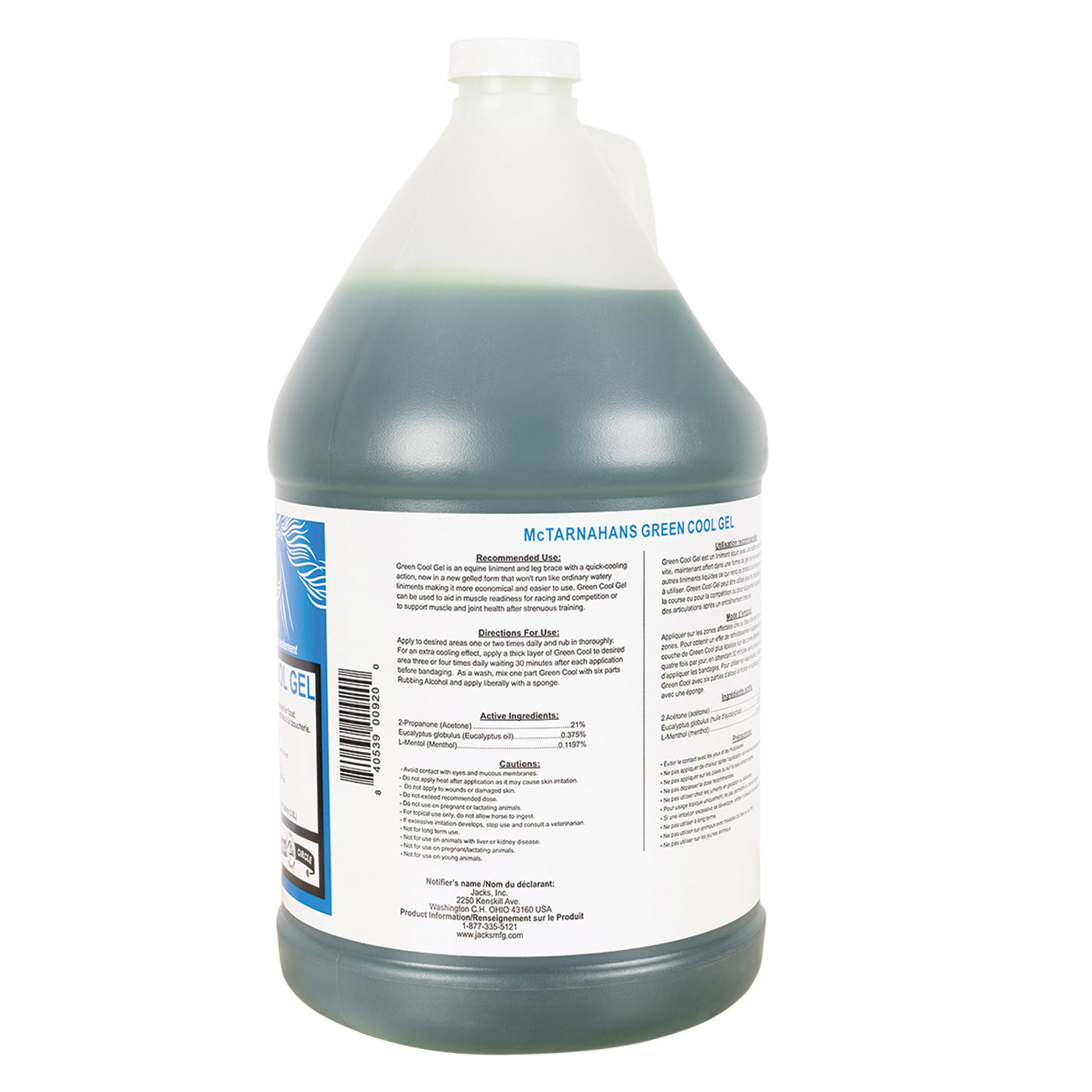 Gel rafraîchissant vert McTarnahans 3,79 L