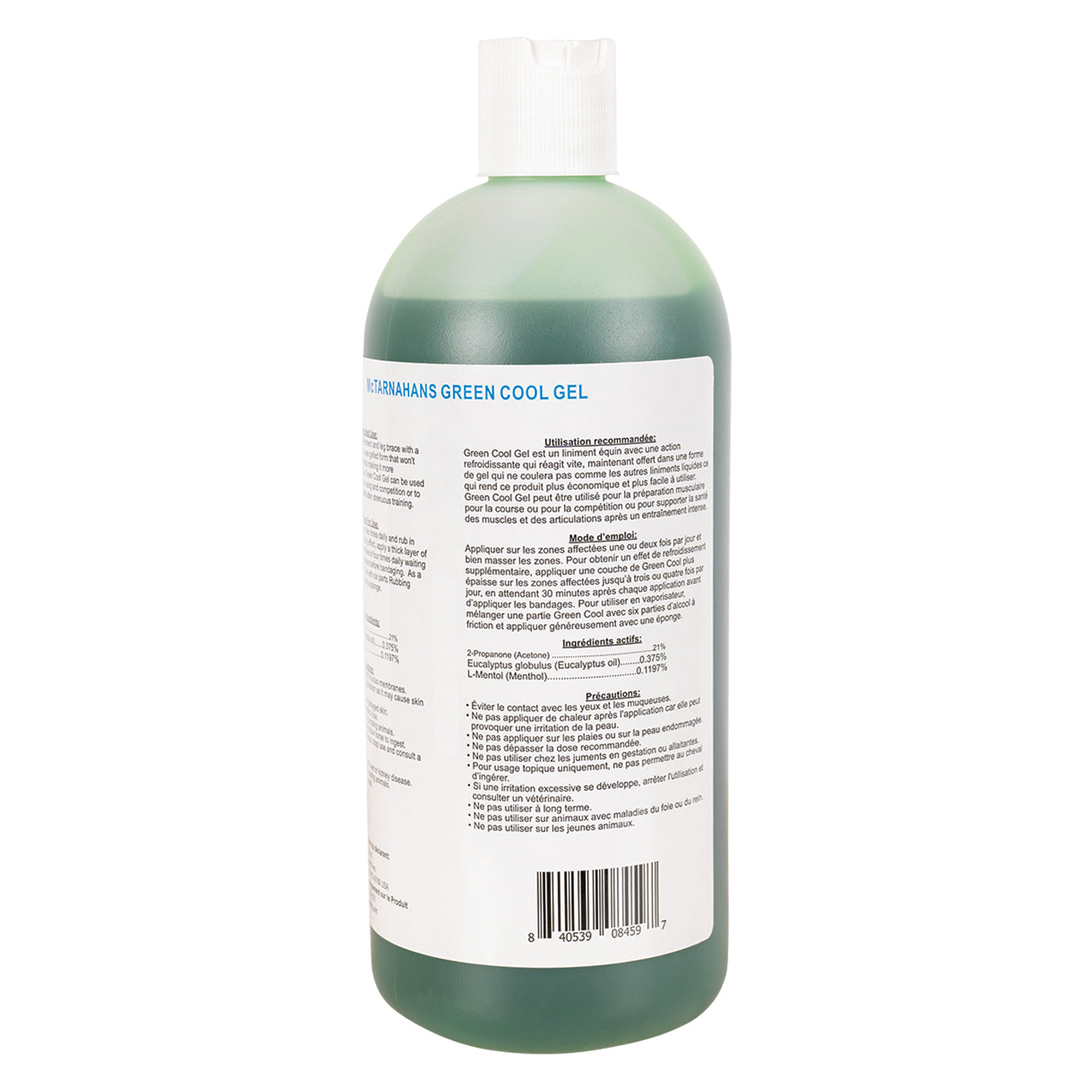 Gel rafraîchissant vert McTarnahans 946 ml
