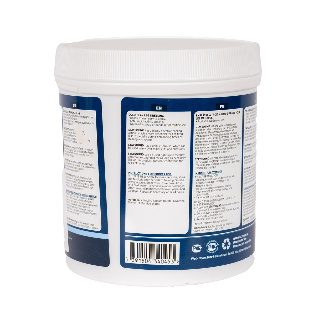 Argile pour jambes TRM Staysound 1,5 kg
