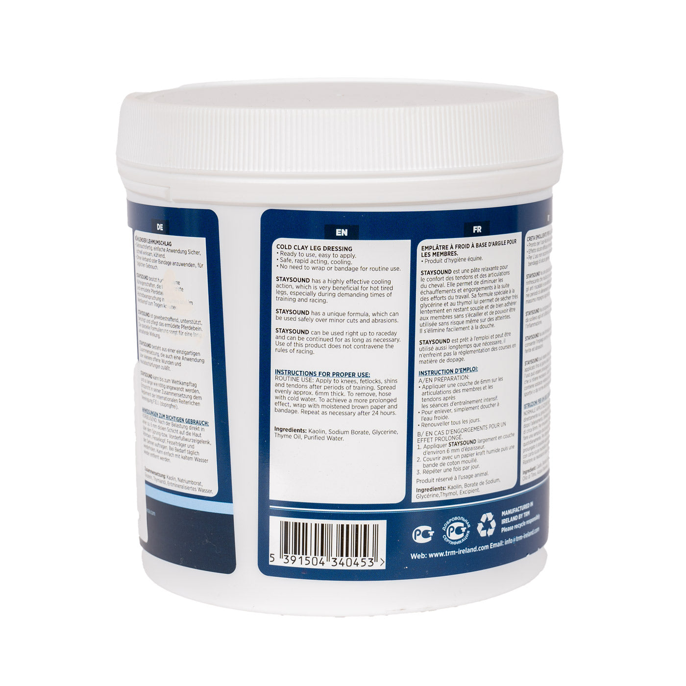Argile pour jambes TRM Staysound 1,5 kg