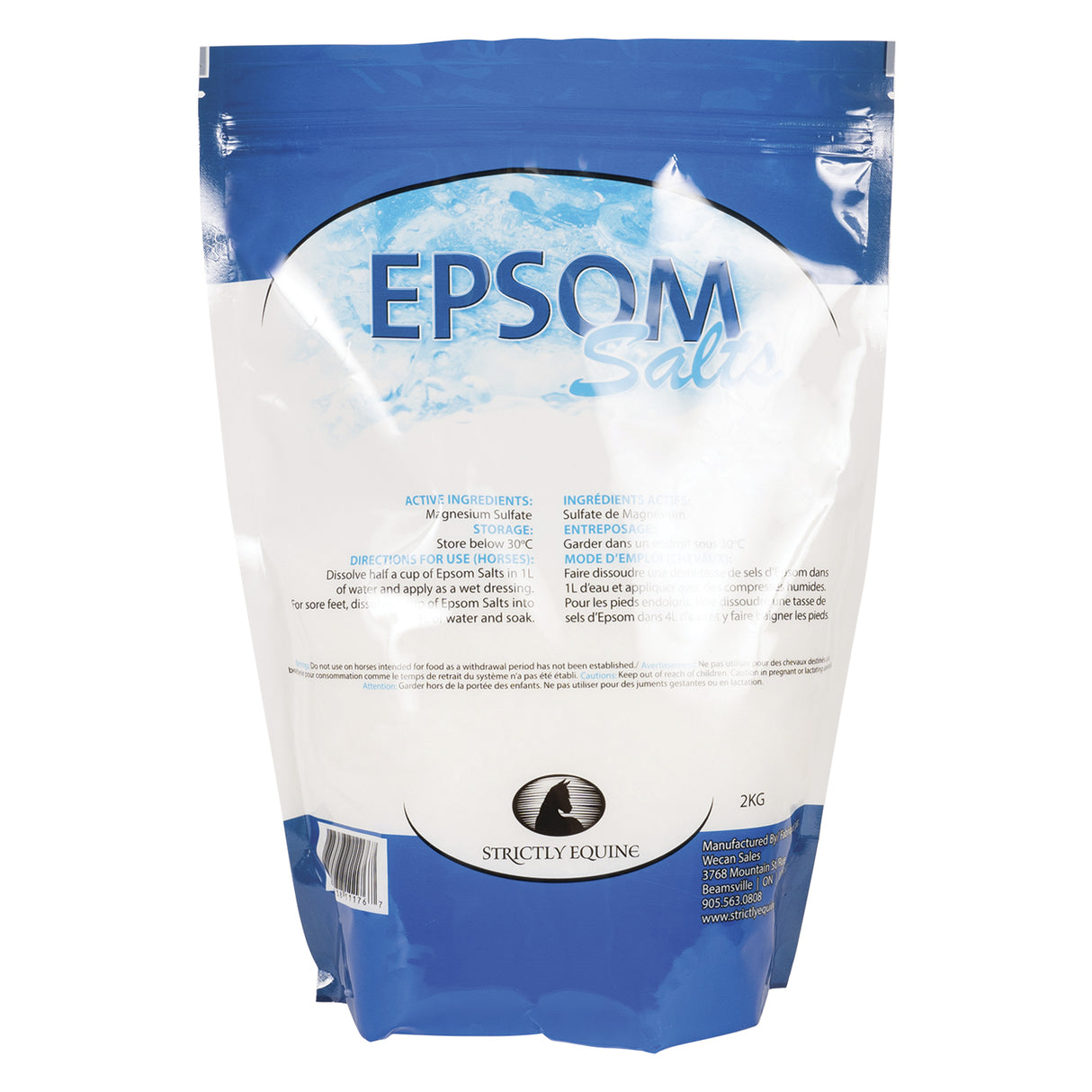 Sels d'Epsom strictement équins 2 kg