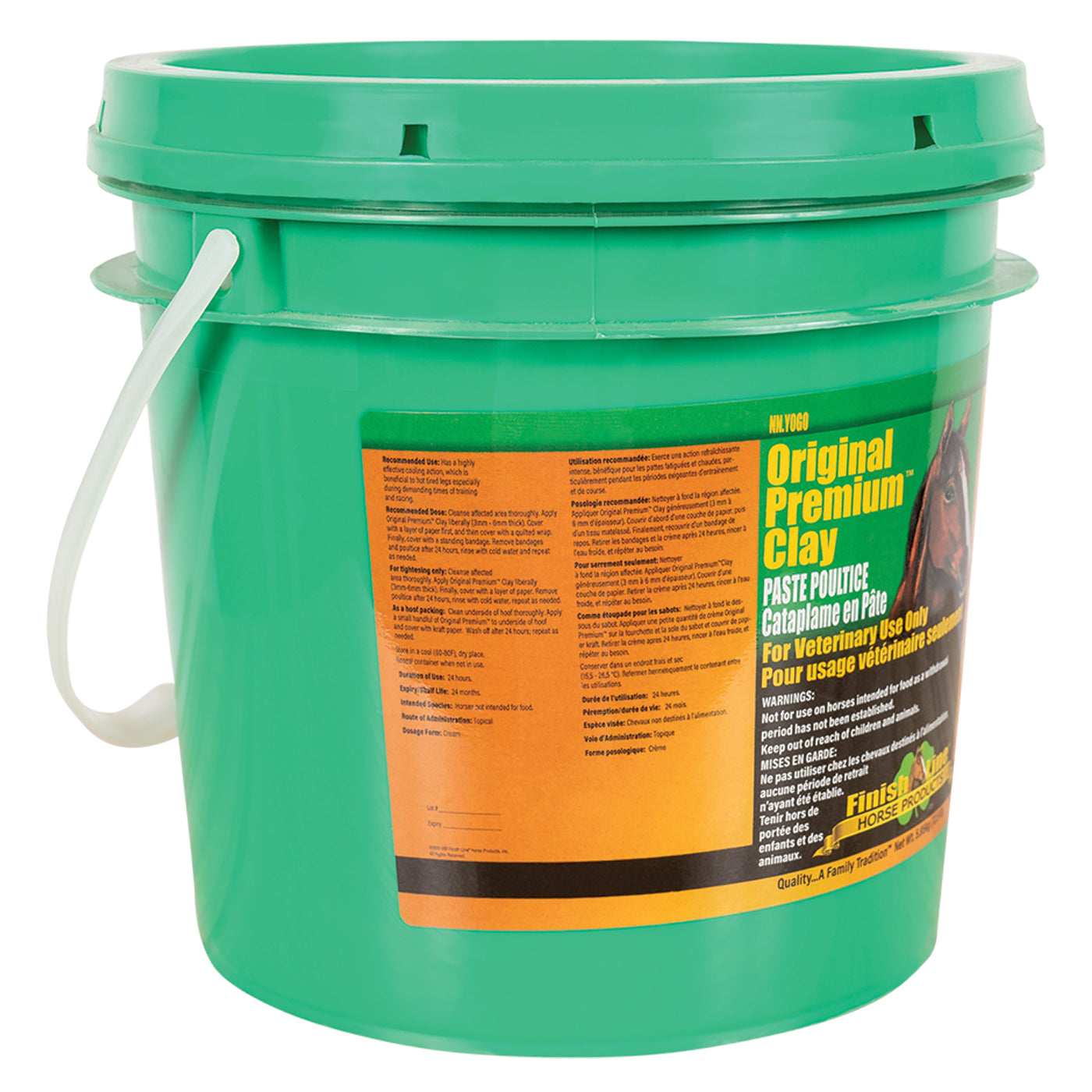 Cataplasme d'argile de qualité supérieure Finish Line Original 5,8 kg