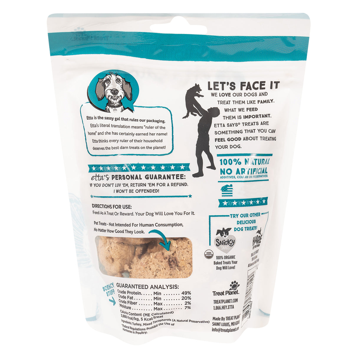 Etta Says! Eat Simple Freeze Dried Turkey Dog Treats 70 g
