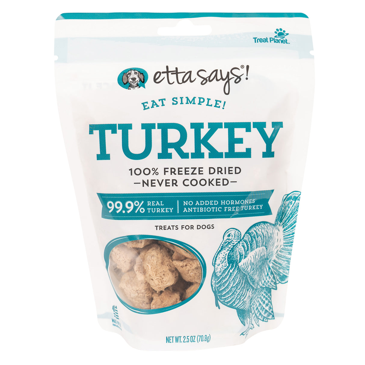 Etta Says! Eat Simple Freeze Dried Turkey Dog Treats 70 g