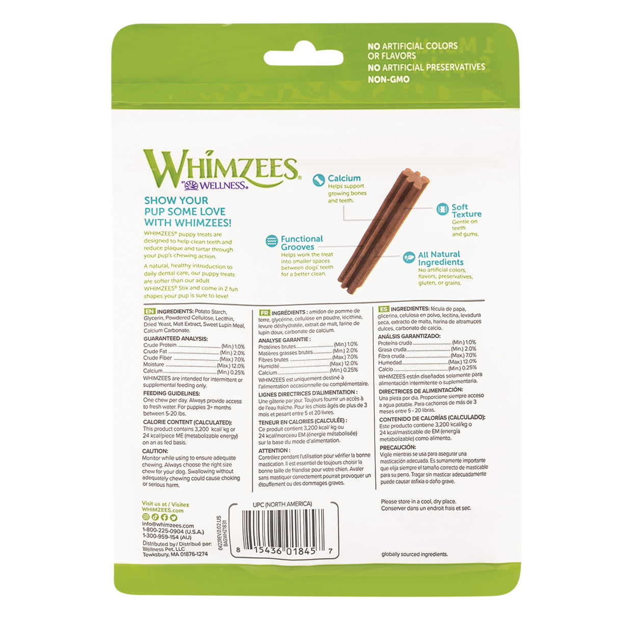 Whimzees Puppy Extra Small/Small Breed Value Pochette