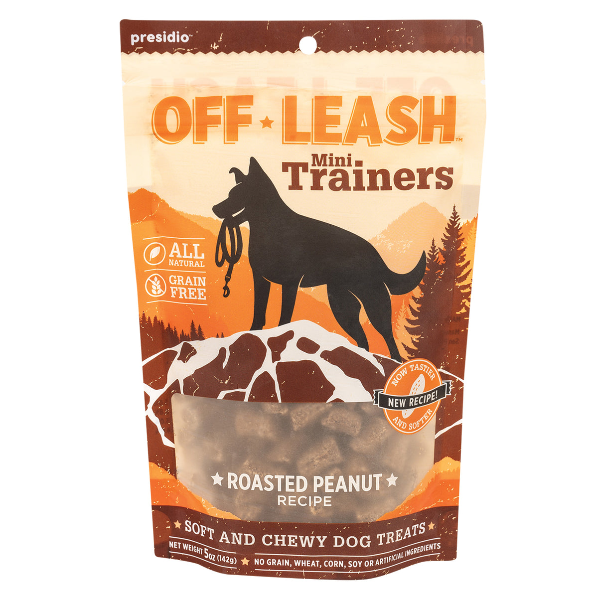 Off Leash Mini Training Treats Roasted Peanut Butter 5 oz.