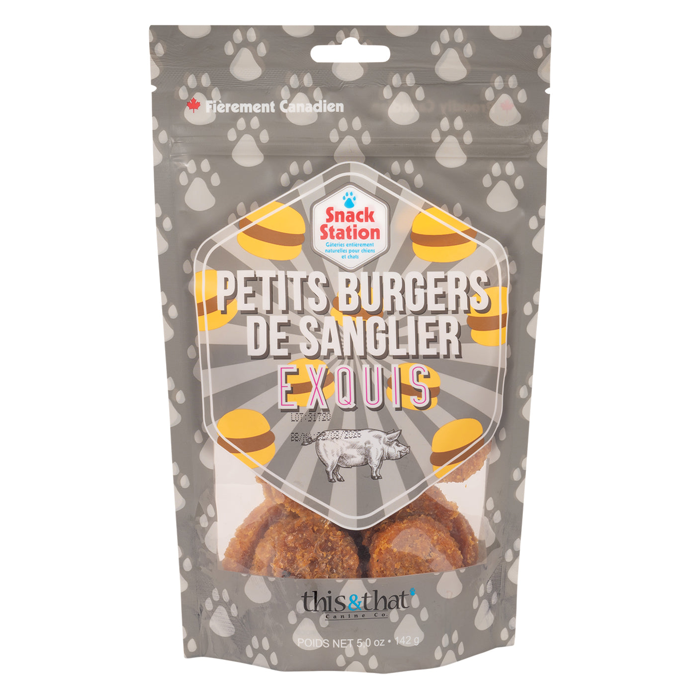 This & That Gourmet Boar Sliders Dog Treats 142 g